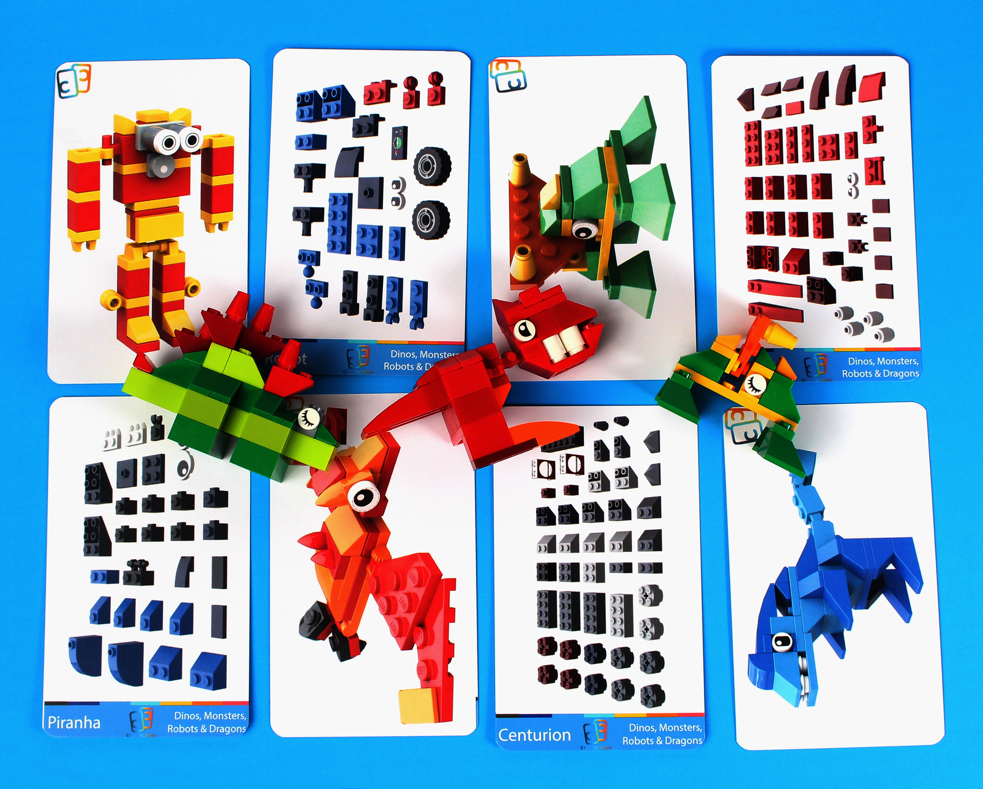 Dragons, Dinos, Robots, and Monsters Brick Builds