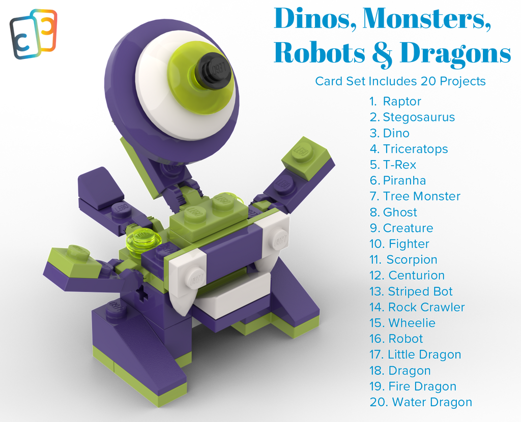 Dragons, Dinos, Robots, and Monsters Brick Builds