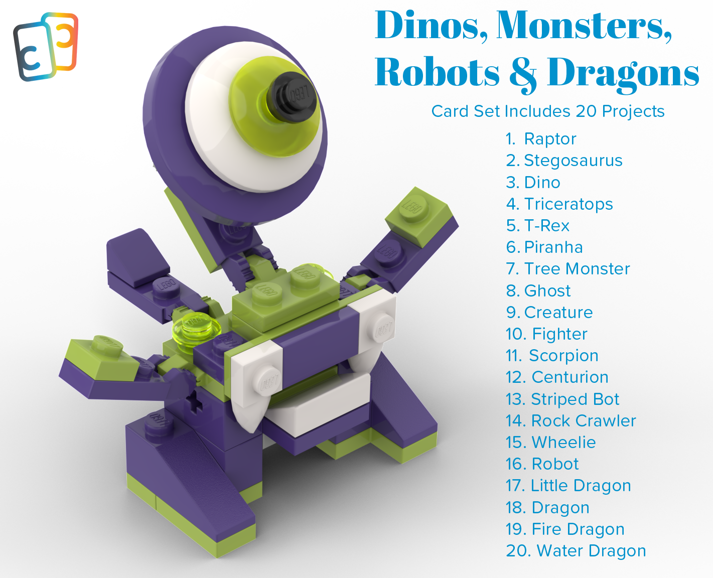 Dragons, Dinos, Robots, and Monsters Brick Builds